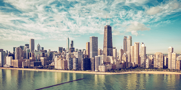 Chicago Skyline From the Lakefront