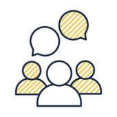 Compliance-and-advisory-icon-of-people-talking