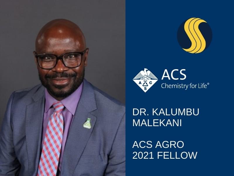 Dr. Kalumbu Malekani Selected as ACS AGRO 2021 Fellow 