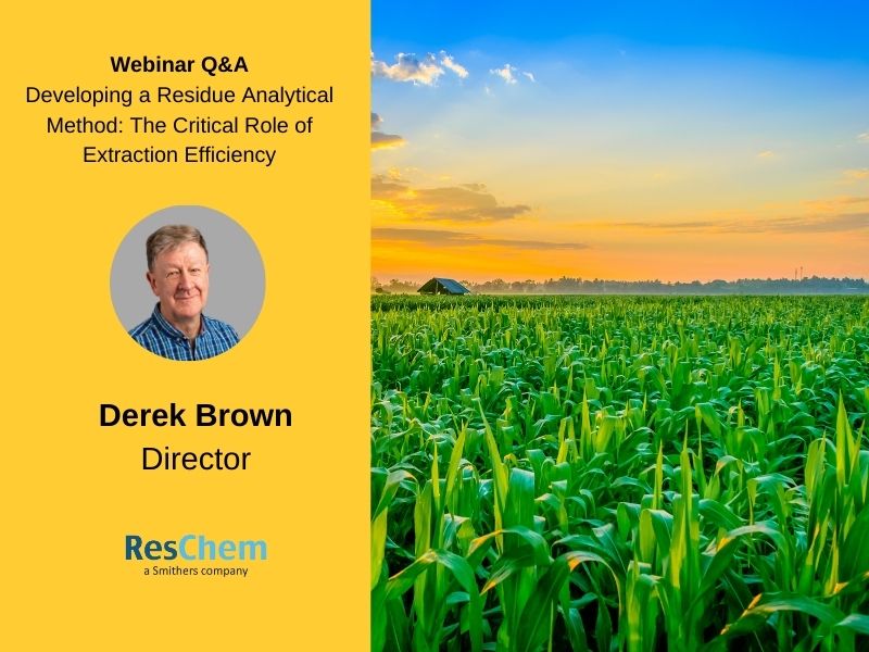 Webinar Q&A: Developing a Residue Analytical Method: The Critical Role of Extraction Efficiency 