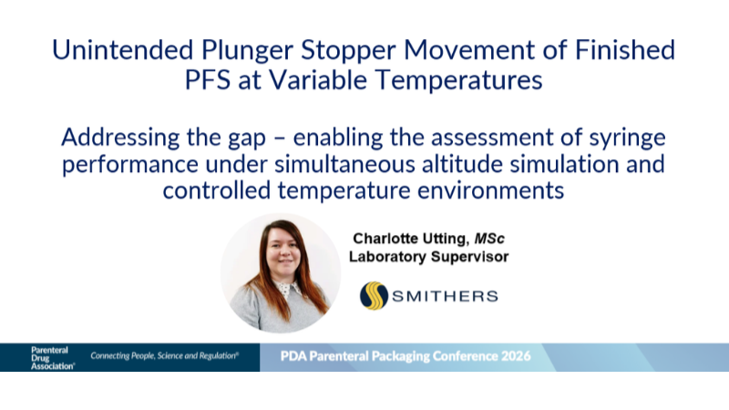 Insights from PDA Parenteral Packaging 2026: Plunger Stopper Movement Research
